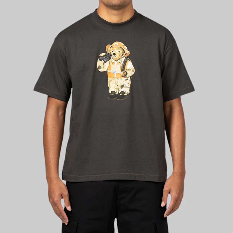 Hunter Bear T-Shirt - Washed Black