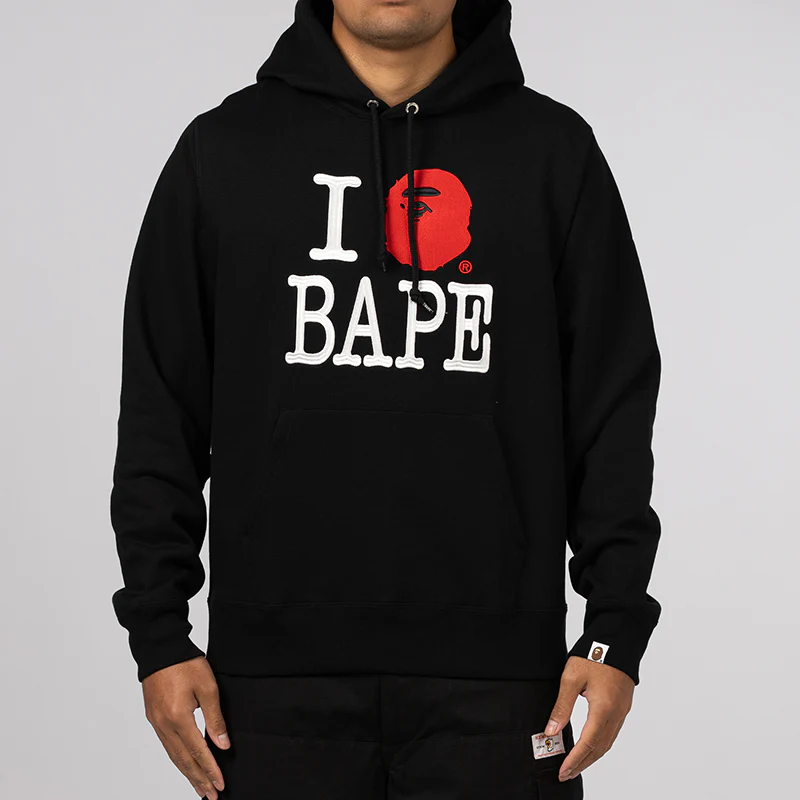 I Love Bape Hoodie - Black