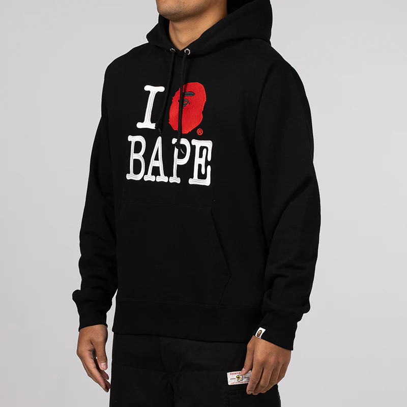I Love Bape Hoodie - Black - Image 2
