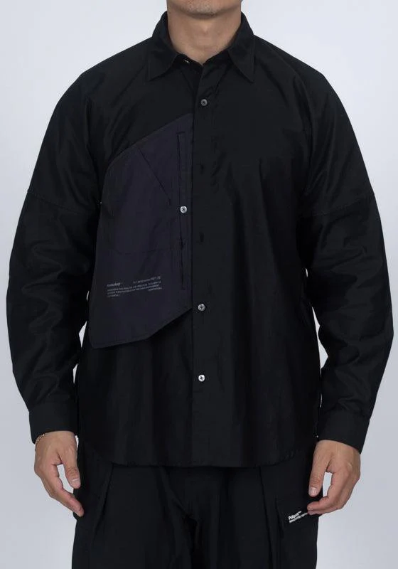 In-Out Packable Pocket Shirt - Black - Image 4