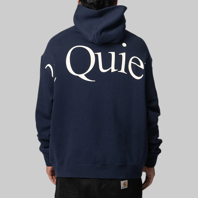 Jumbo Wordmark Hoodie - Navy - Image 4