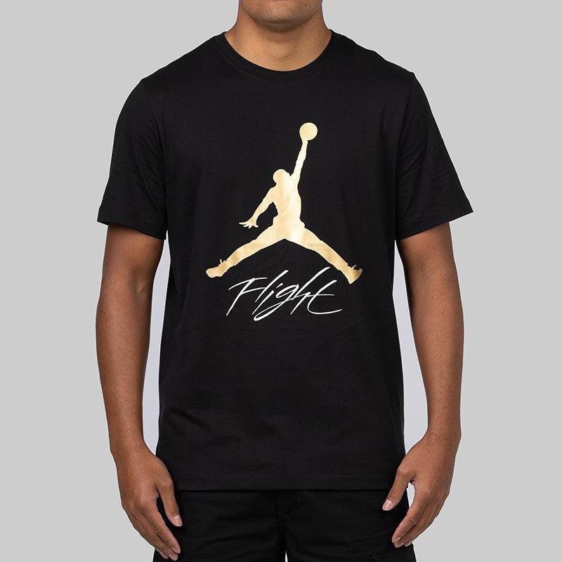 Jumpman Flight HBR T-Shirt - Black/Metallic Gold