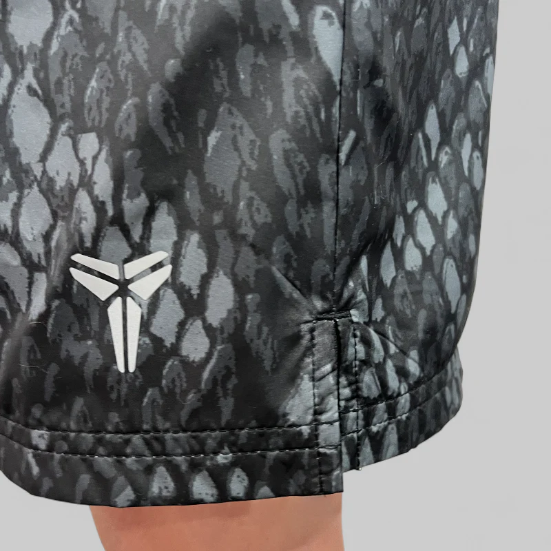 Kids' Kobe Light Weight Woven Short - Black/Reflective Silver - Image 5