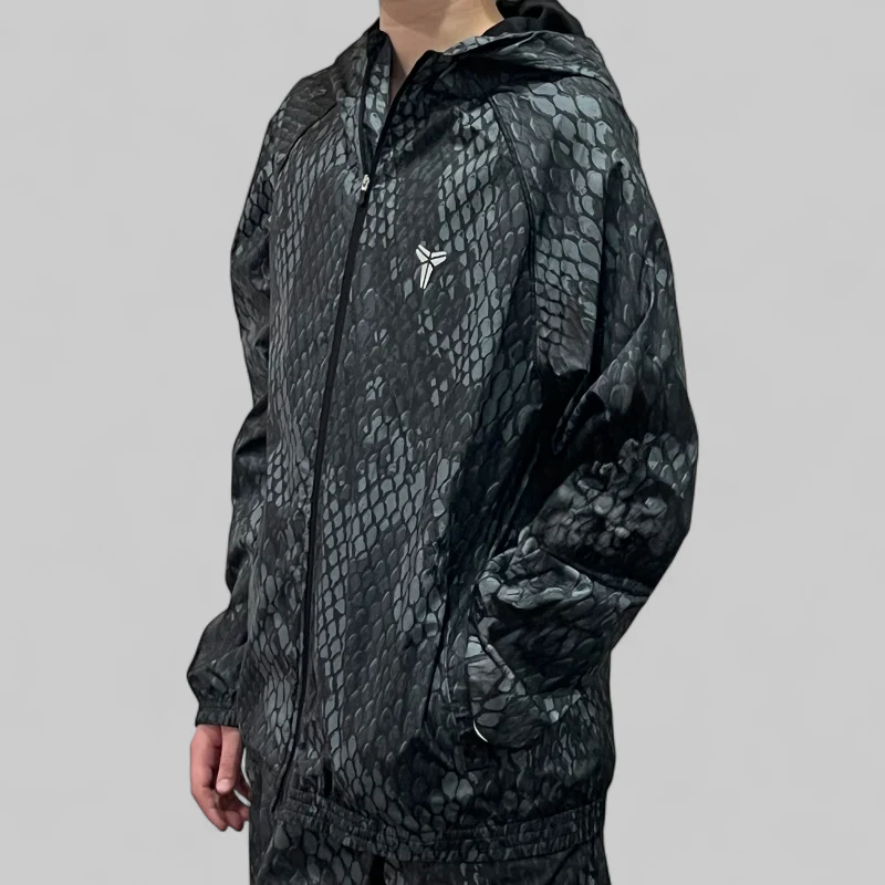 Kids' Kobe Lightweight Woven Jacket - Black - Image 2