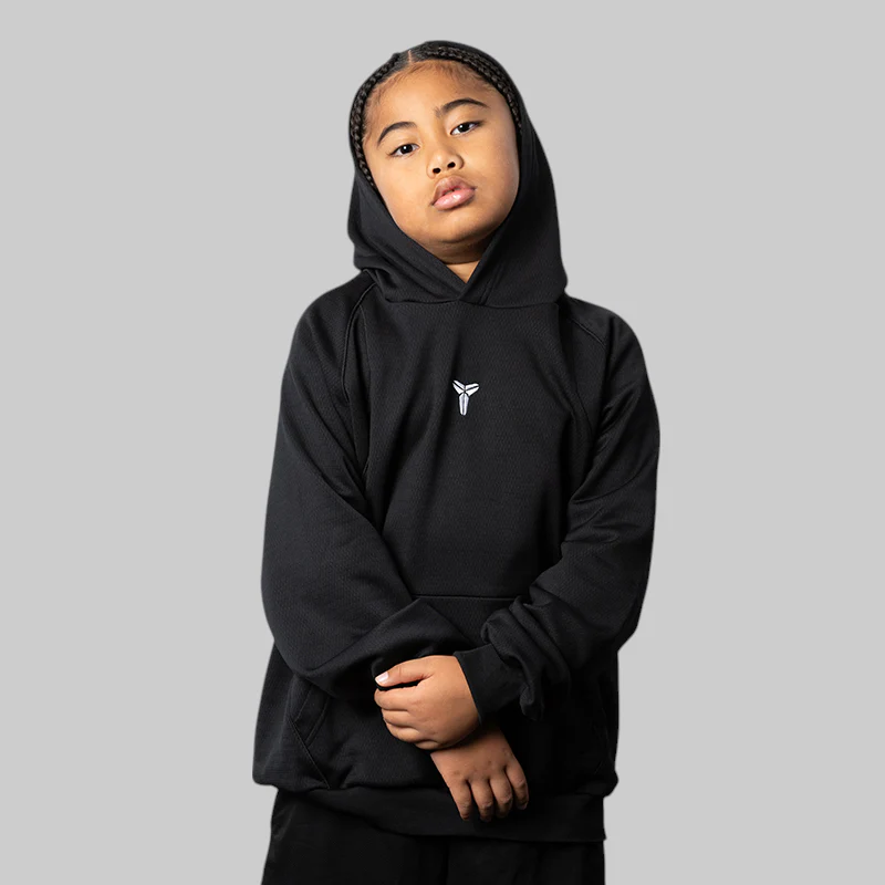 Kids' Kobe Therma-FIT Fundamental Hoodie - Black - Image 2