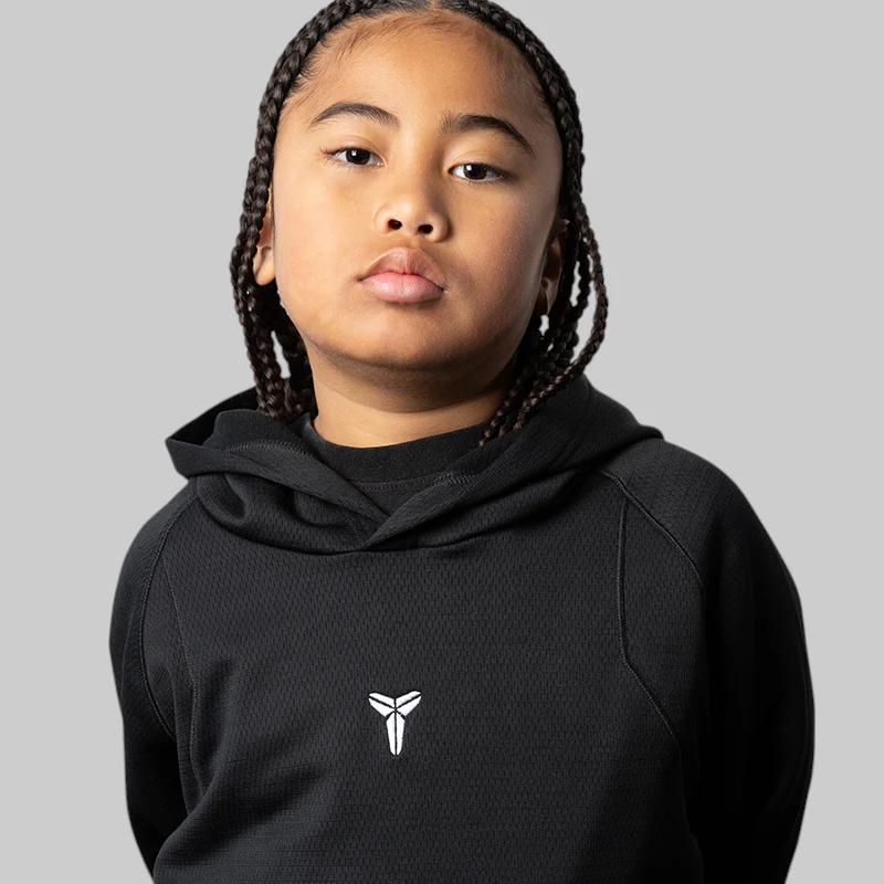 Kids' Kobe Therma-FIT Fundamental Hoodie - Black - Image 4