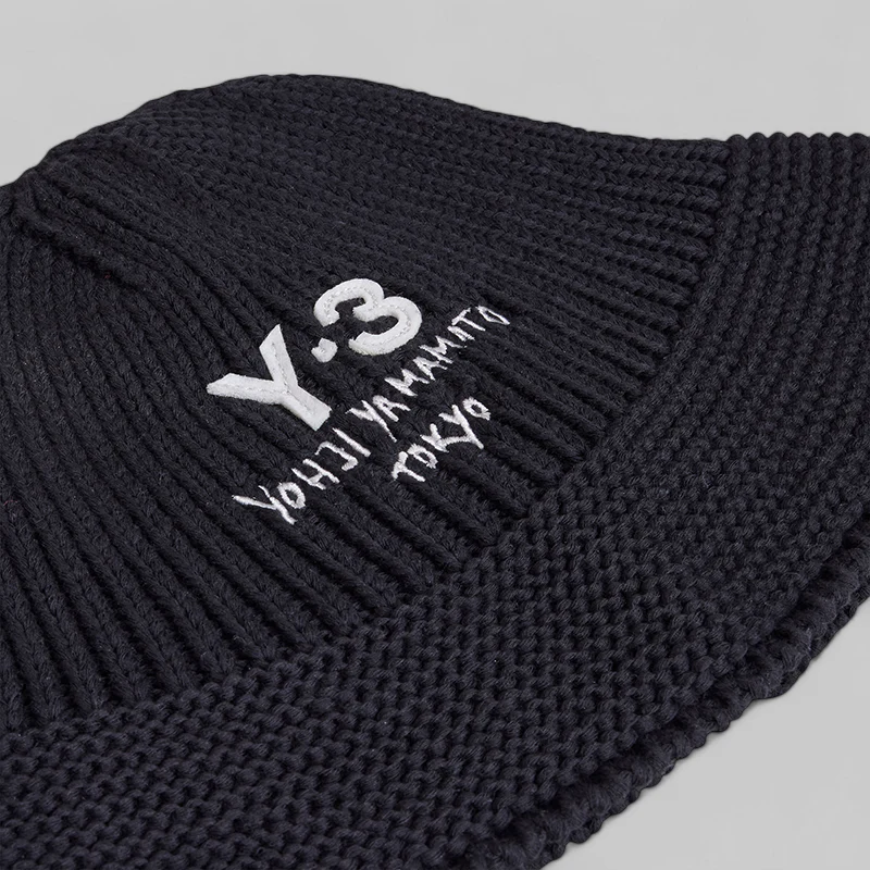 Knit Bucket Hat - Black - Image 3