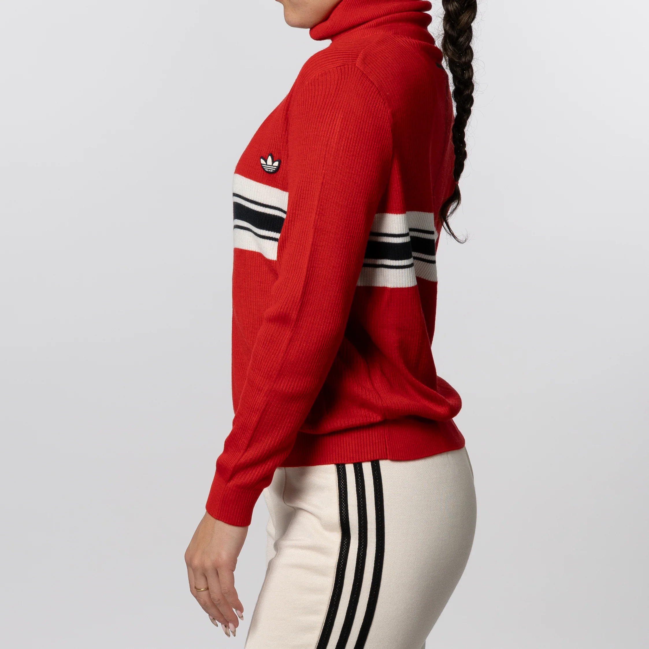 X Wales Bonner Knit Track Top - Better Scarlet - Image 3