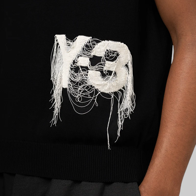 Knit Vest - Black - Image 6