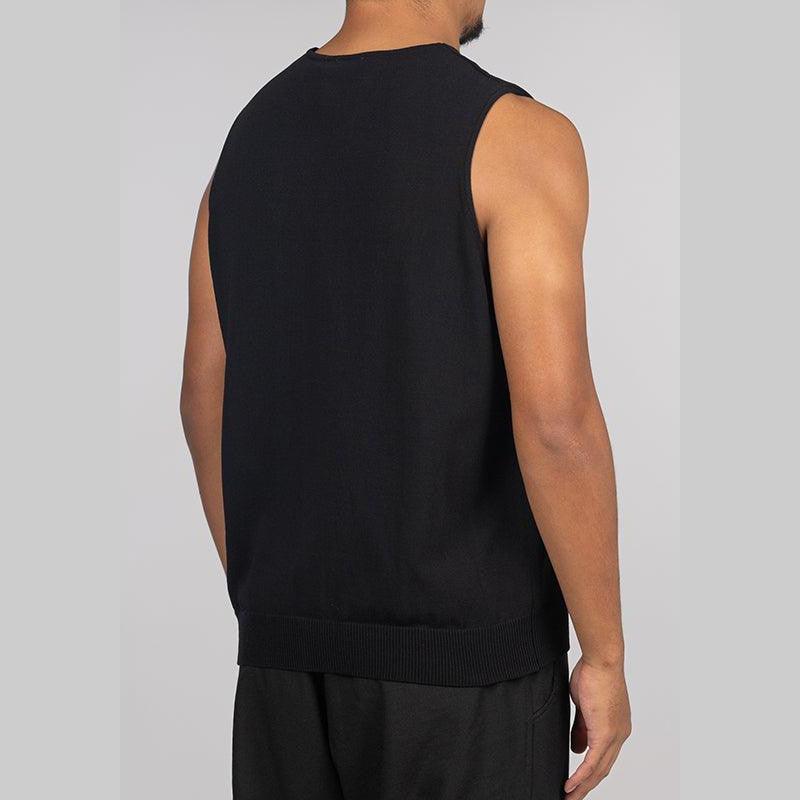 Knit Vest - Black - Image 5