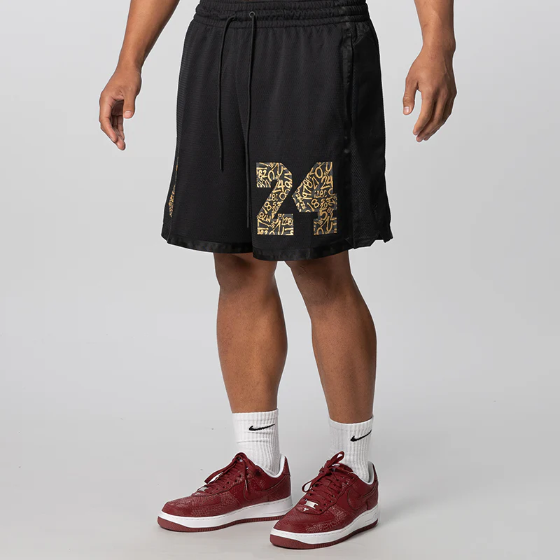 Kobe Basketball Short - Black/Metallic Gold - Image 2