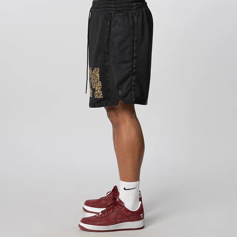 Kobe Basketball Short - Black/Metallic Gold - Image 3