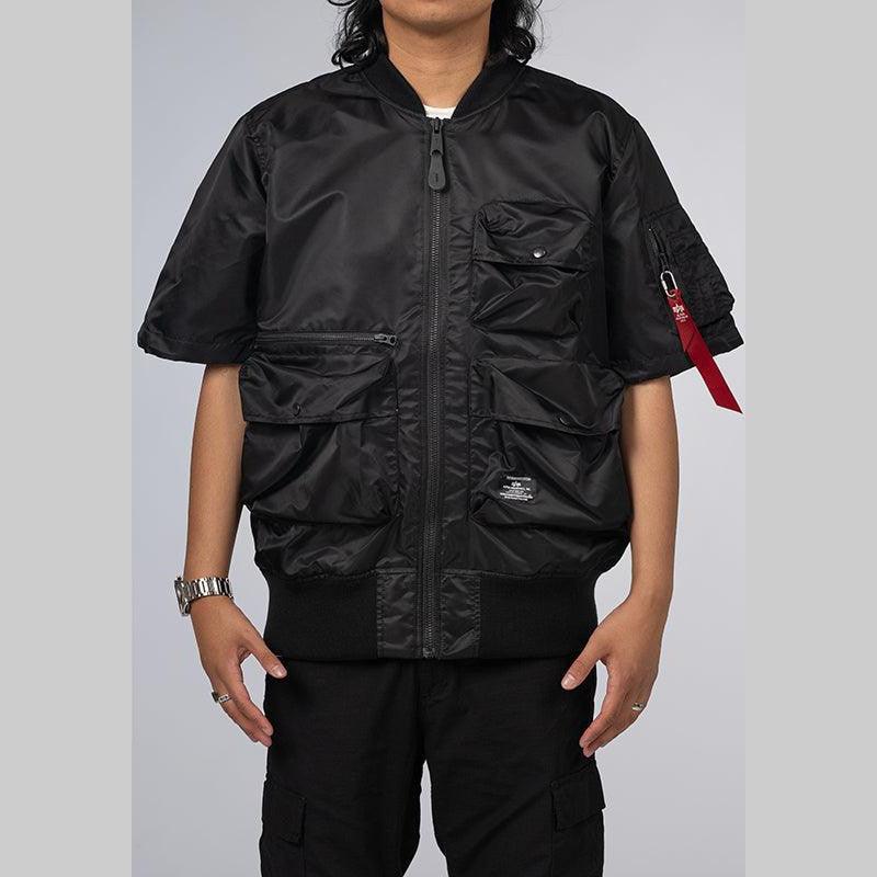 L-2B Short Sleeve Flight Jacket - Black - Image 2