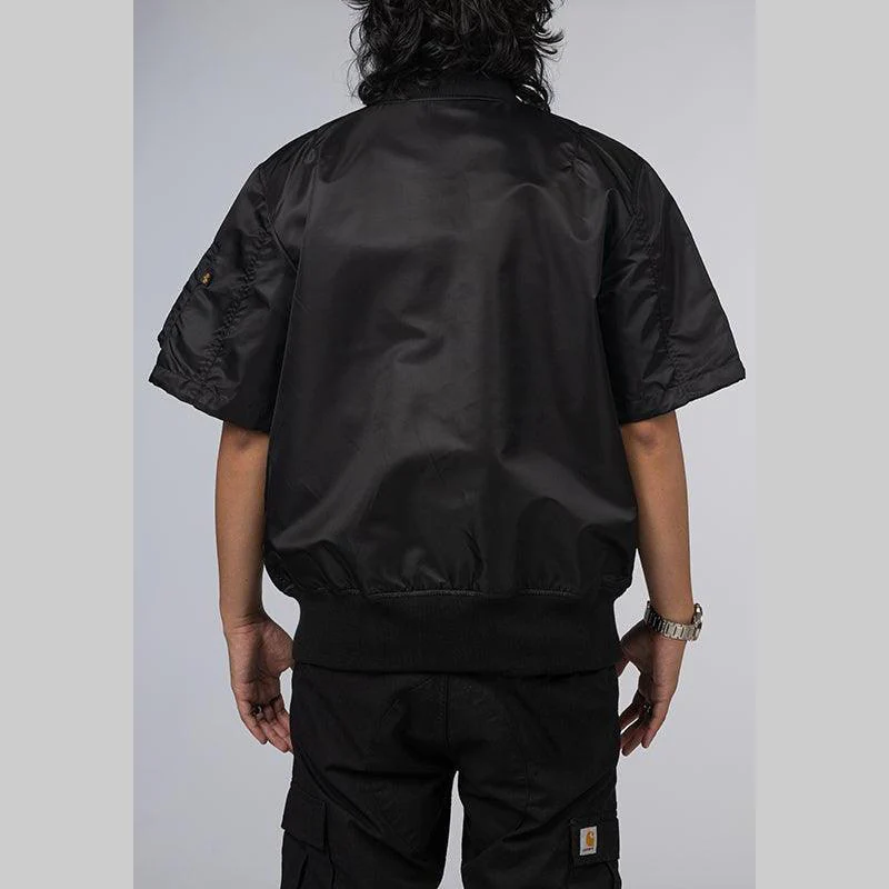 L-2B Short Sleeve Flight Jacket - Black - Image 3