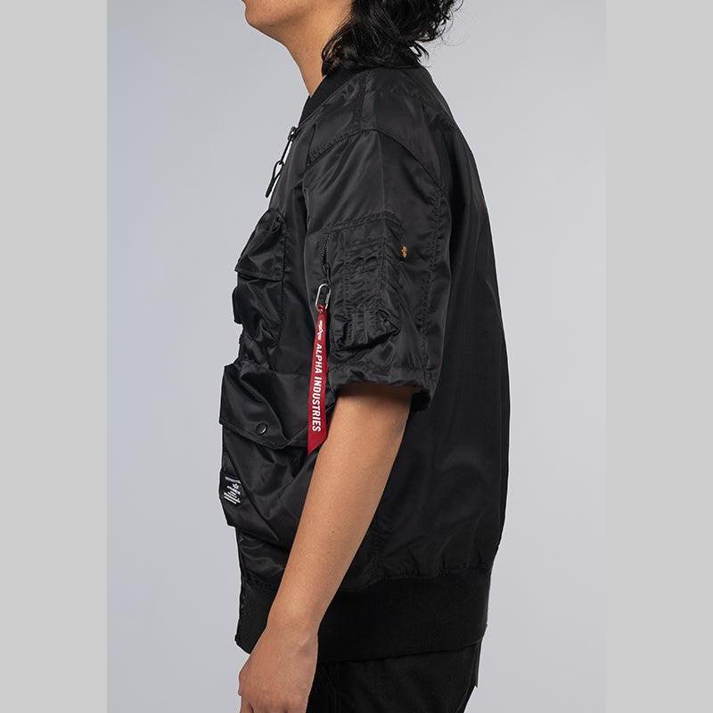 L-2B Short Sleeve Flight Jacket - Black - Image 4