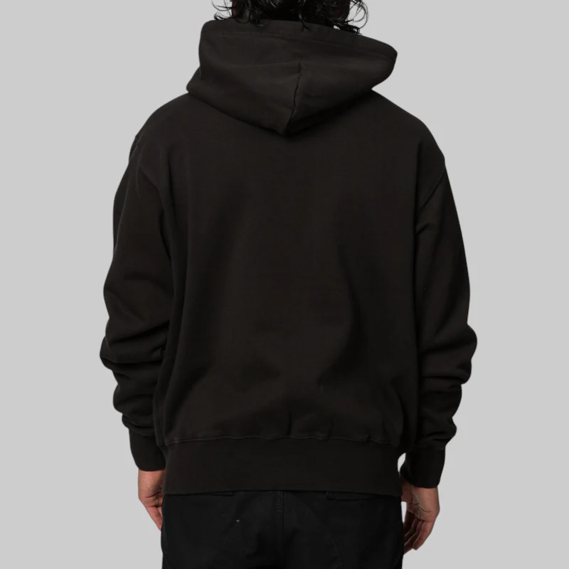 Language Zip-Up Hoodie - Black - Image 3