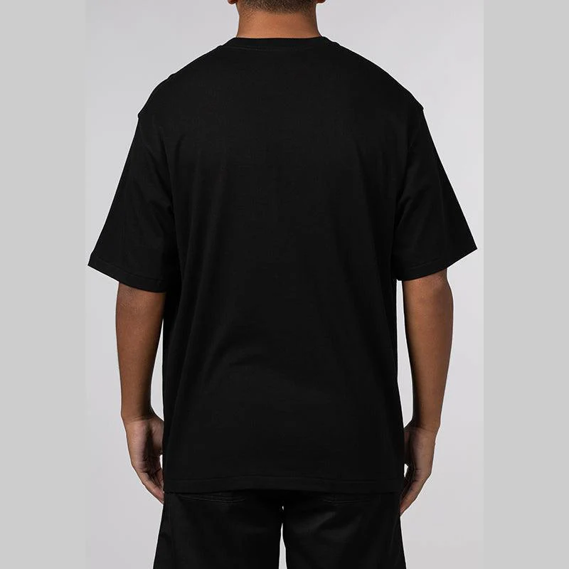 Layered College Relaxed Fit T-Shirt - Black - Image 2