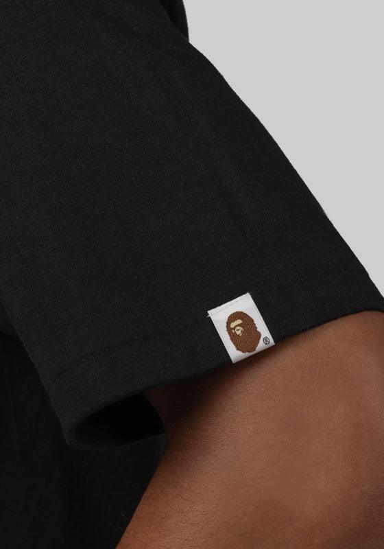 Layered Line Camo Ape Face T-Shirt - Black/Beige - Image 4