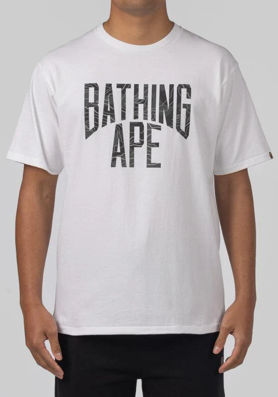 Layered Line Camo NYC Logo T-Shirt - White/Black