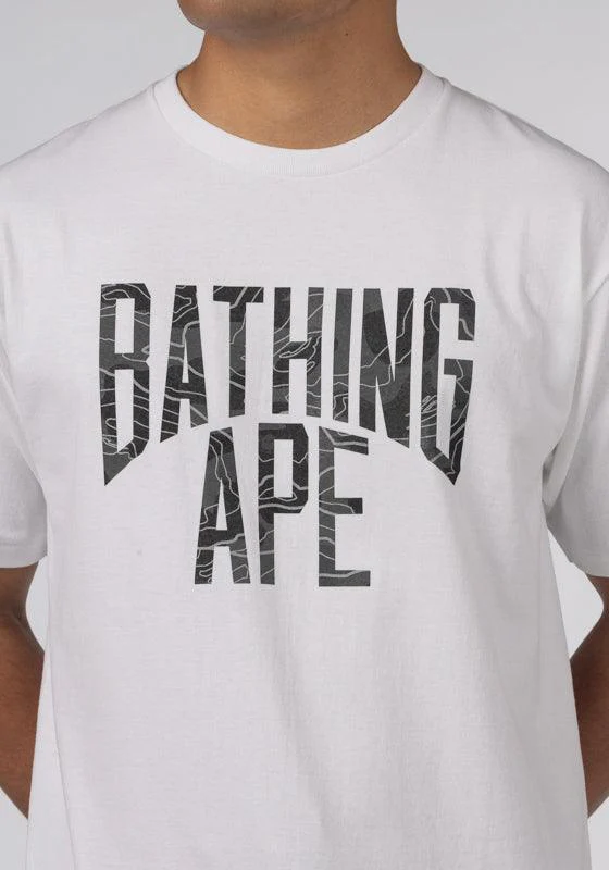 Layered Line Camo NYC Logo T-Shirt - White/Black - Image 3