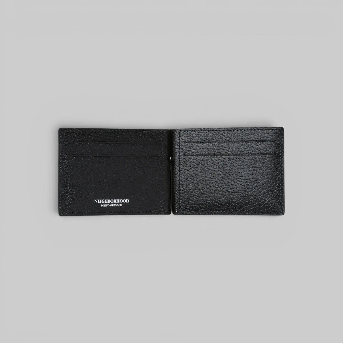 Leather Clip Wallet - Black - Image 2