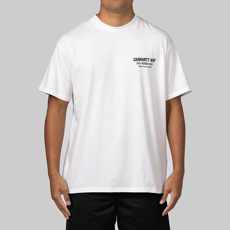 Less Troubles T-Shirt - White/Black - Image 2