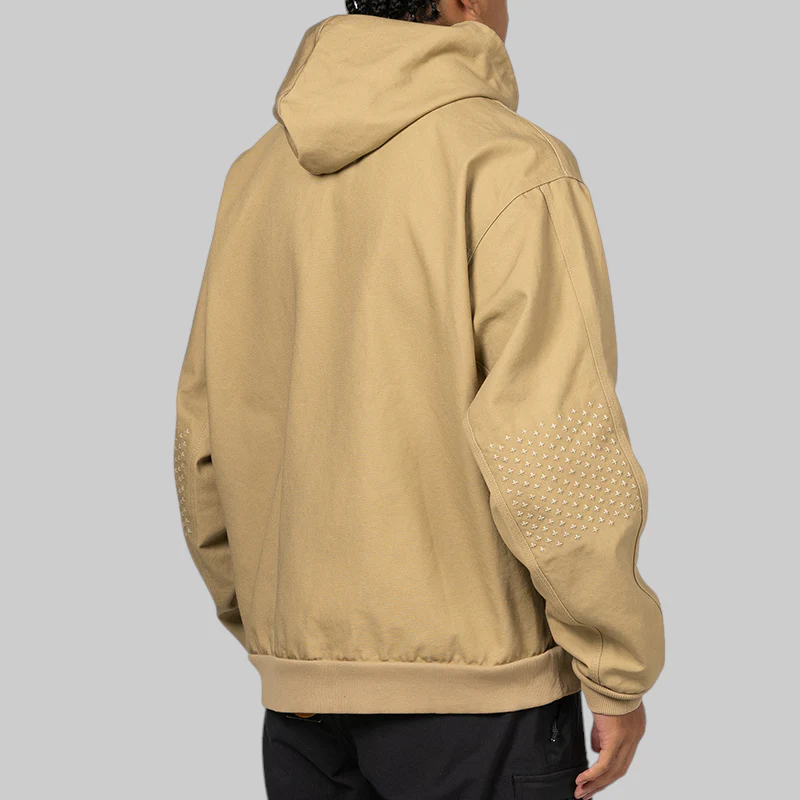 Life Full Zip SASHIKO Jacket - Parachute Beige - Image 5