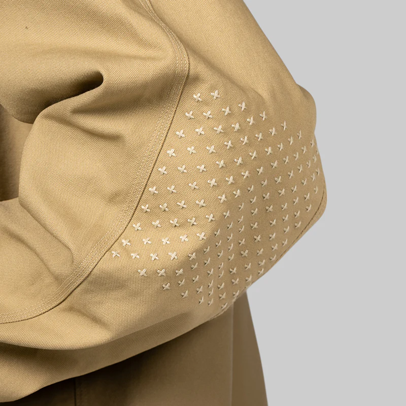 Life Full Zip SASHIKO Jacket - Parachute Beige - Image 8