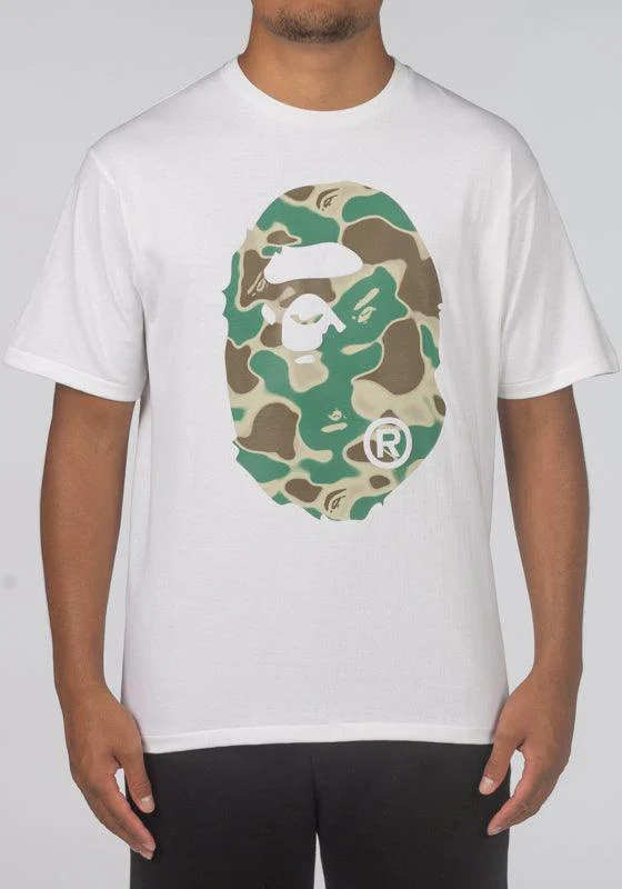 Liquid Camo Big Ape Head T-Shirt - White