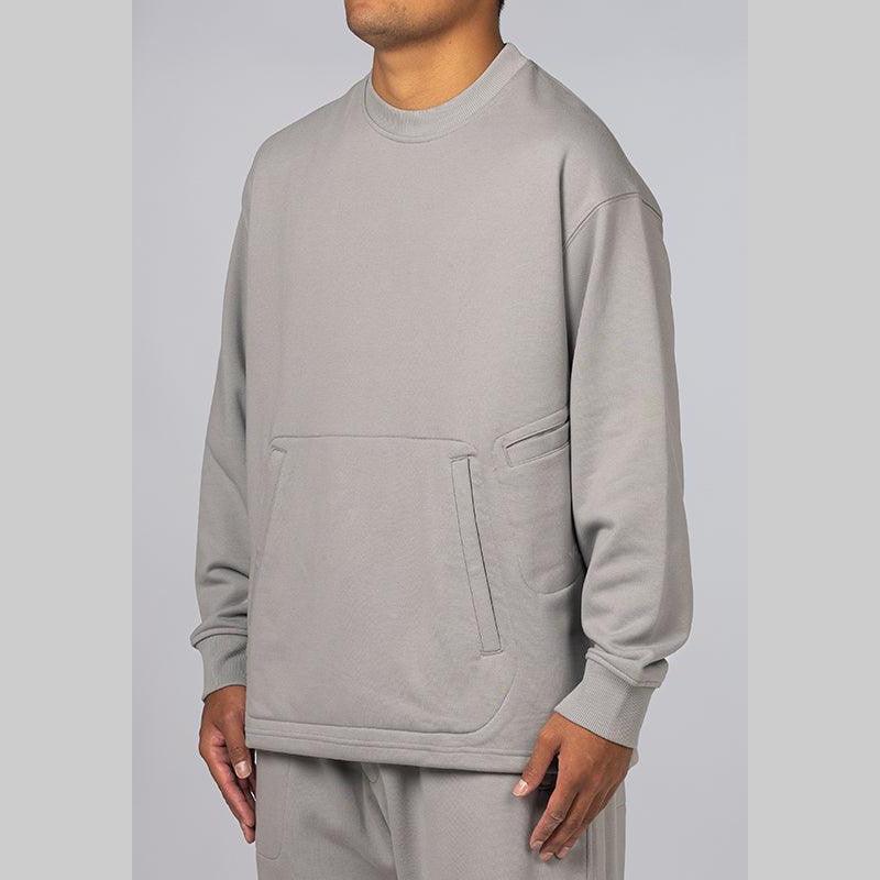 Logo Crew - Charcoal Solid Grey - Image 3