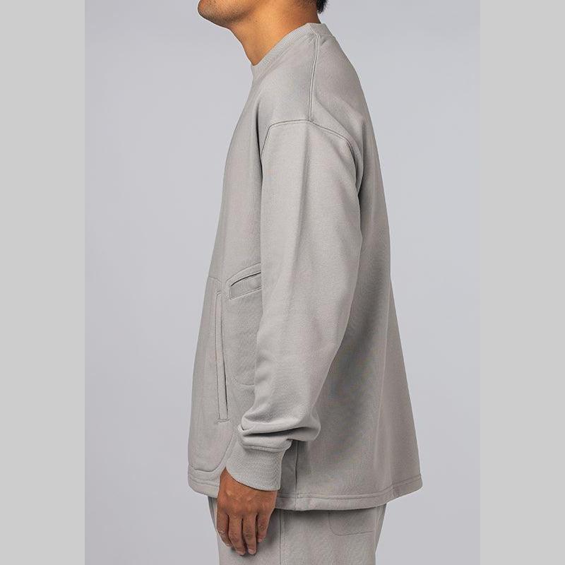Logo Crew - Charcoal Solid Grey - Image 4