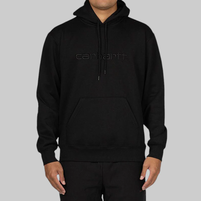 Logo Hooded Sweat - Black/Black