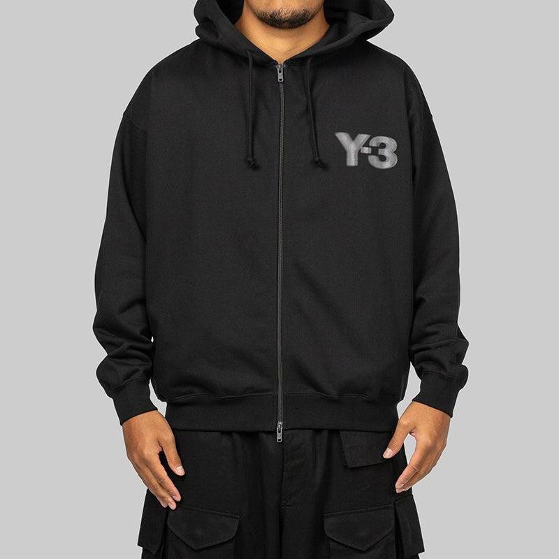Logo Zip Hoodie - Black