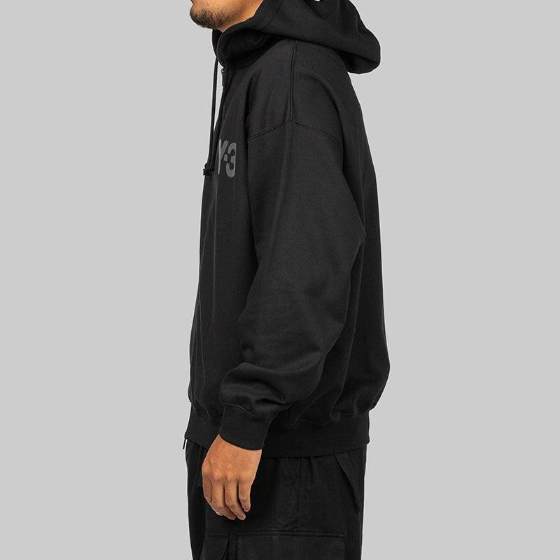 Logo Zip Hoodie - Black - Image 3
