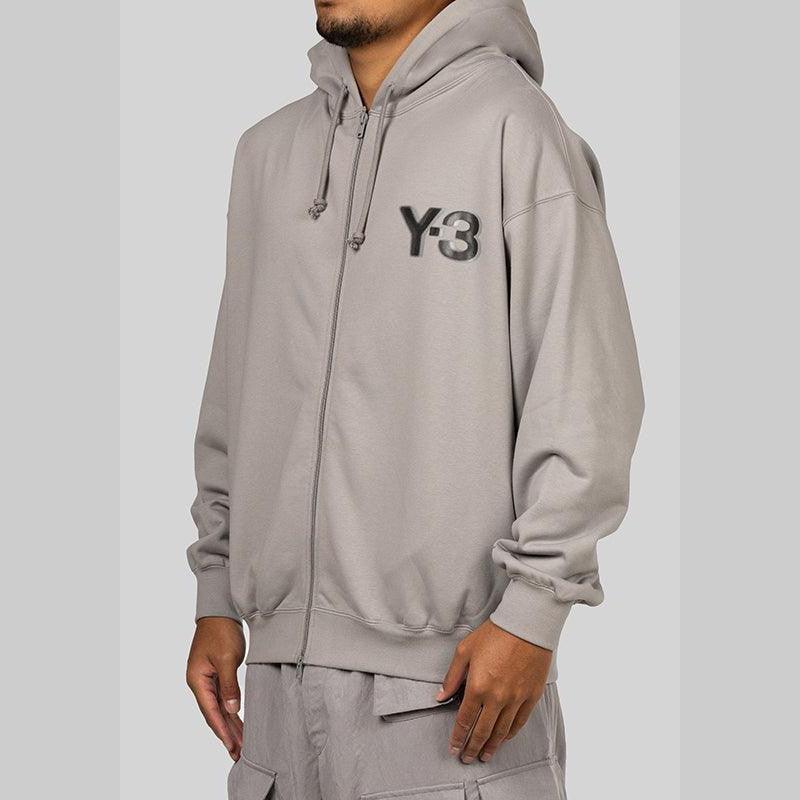 Logo Zip Hoodie - Charcoal Solid Grey - Image 2