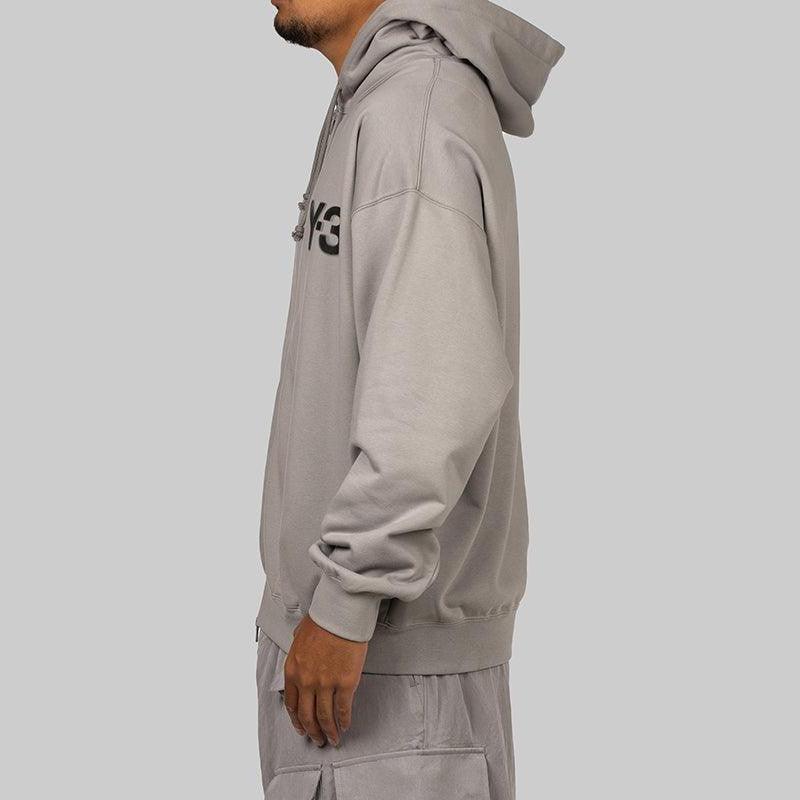 Logo Zip Hoodie - Charcoal Solid Grey - Image 3