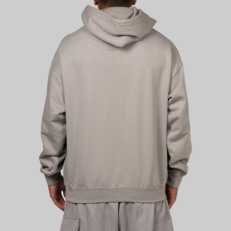 Logo Zip Hoodie - Charcoal Solid Grey - Image 4