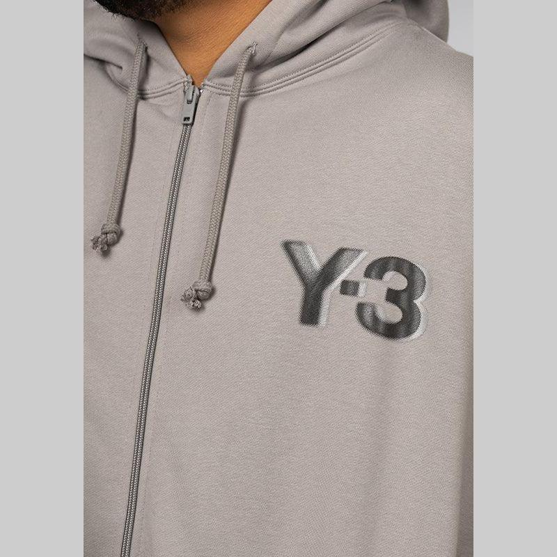 Logo Zip Hoodie - Charcoal Solid Grey - Image 6