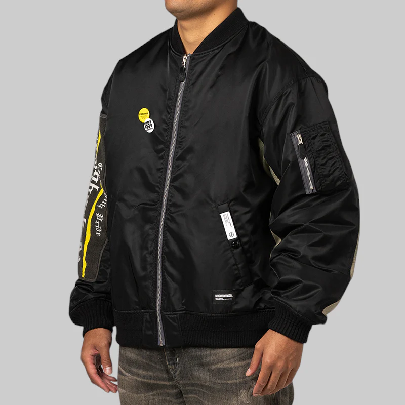 MA-1 Flight Jacket MOD - Black - Image 2