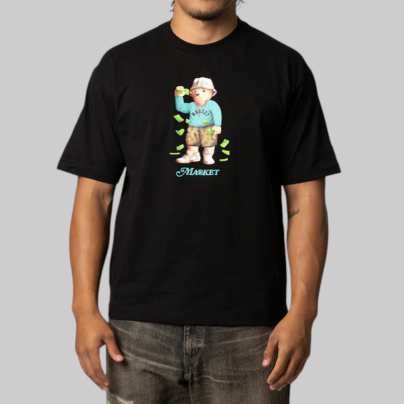 Making It Rain Bear T-Shirt - Black