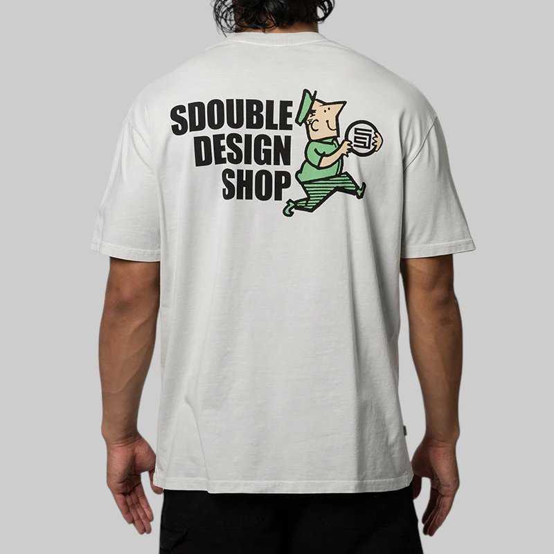 Man With Dot T-Shirt - Pigment Silver - Image 2