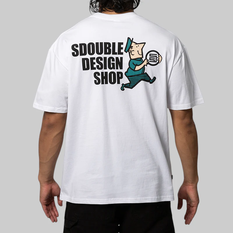 Man With Dot T-Shirt - White - Image 2