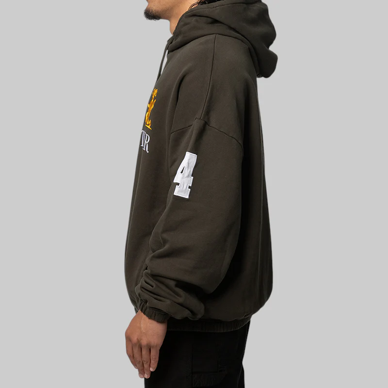 Manc Masked Hoodie - Dark Olive - Image 4