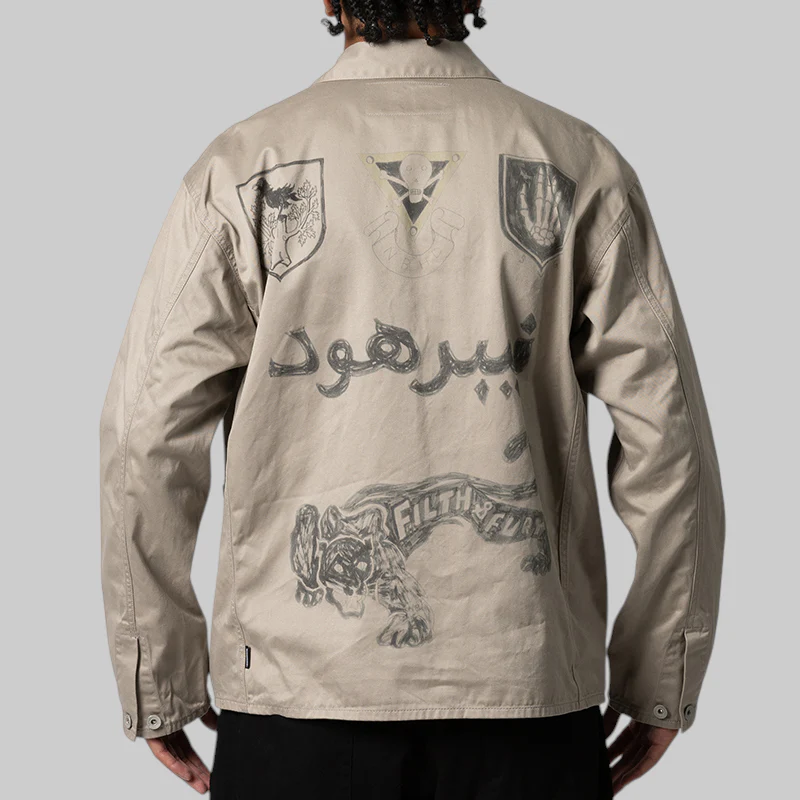 Memorial Coverall Jacket - Grey - Image 4