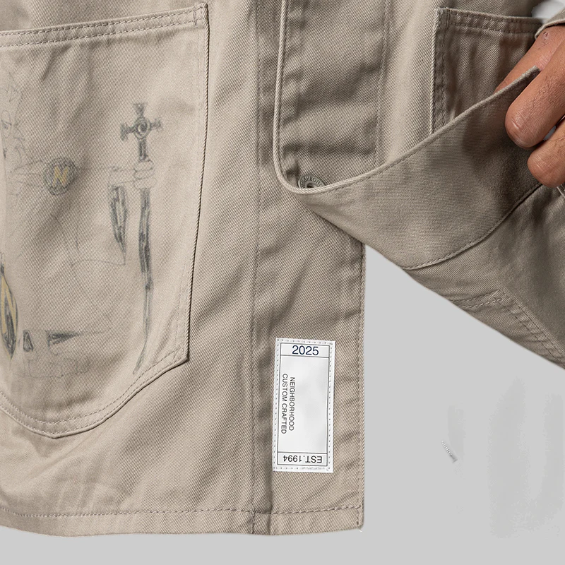 Memorial Coverall Jacket - Grey - Image 8