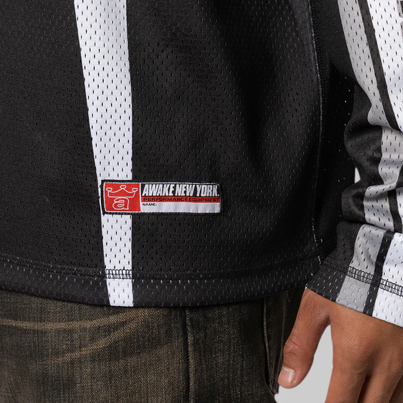 Mesh Jersey Racer Long-Sleeve - Black - Image 6