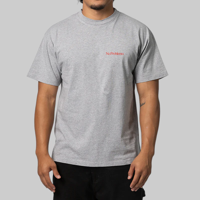 Mini Problemo T-Shirt - Grey Marl