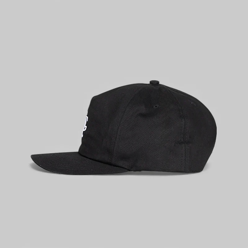 Monogram 5 Panel Hat - Black - Image 2