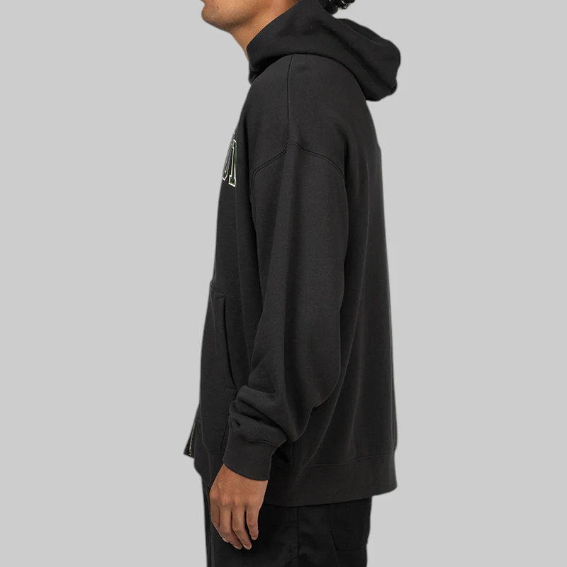 Museum Zip-Up Hoodie - Black - Image 3