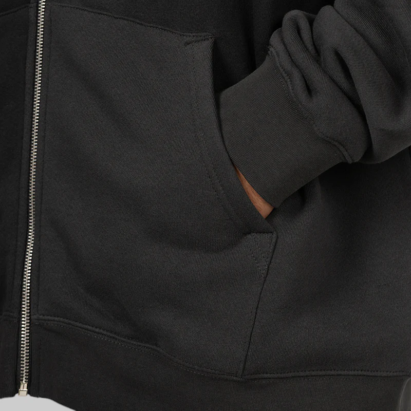 Museum Zip-Up Hoodie - Black - Image 7